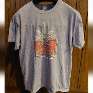 Enjoy Weed Graphic Shirt Large Retro 70s Design